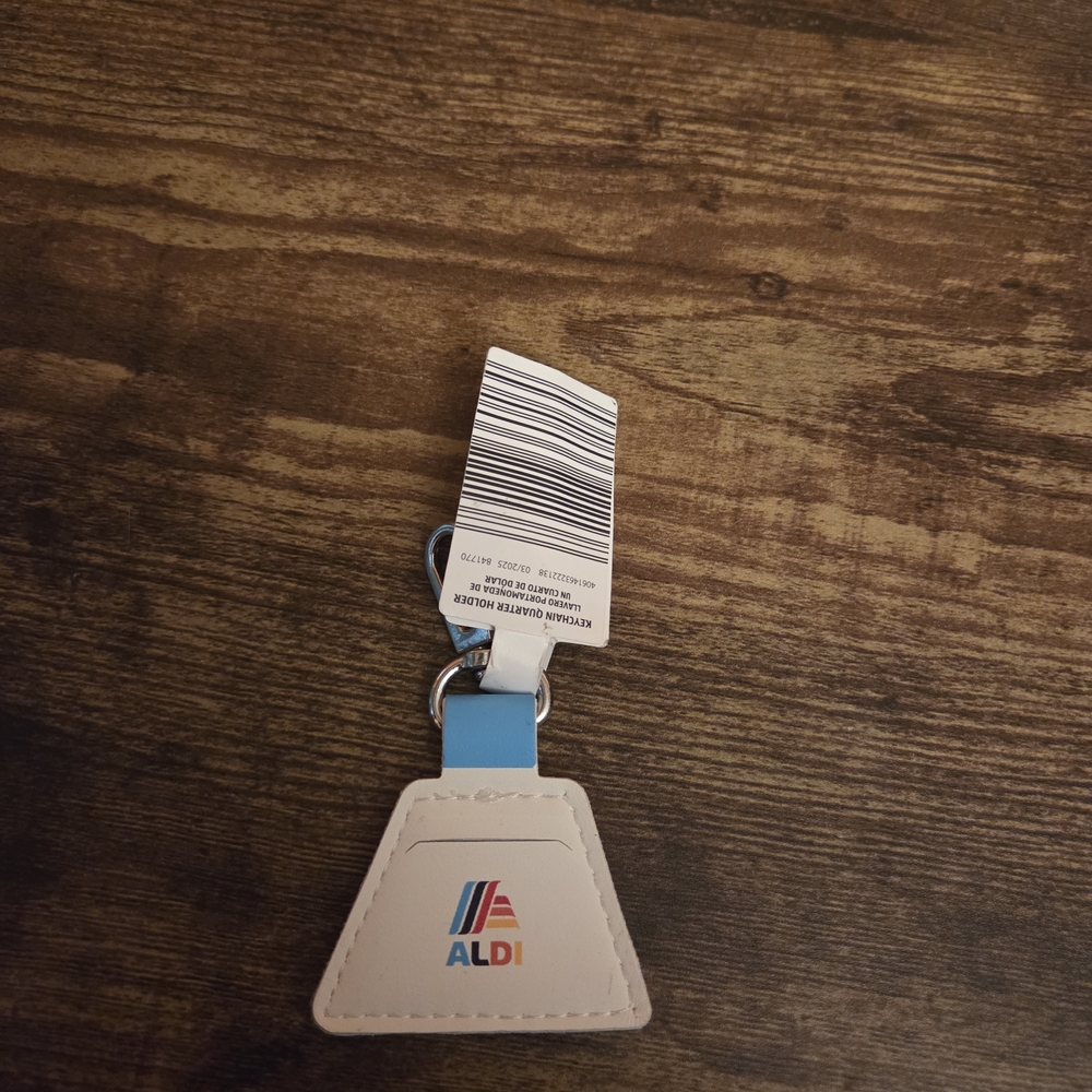 Blue and White Key and Card Holder Accessory